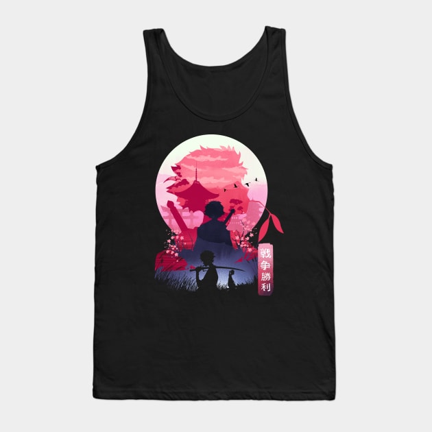 Samurai Landscape Tank Top by DANDINGEROZZ